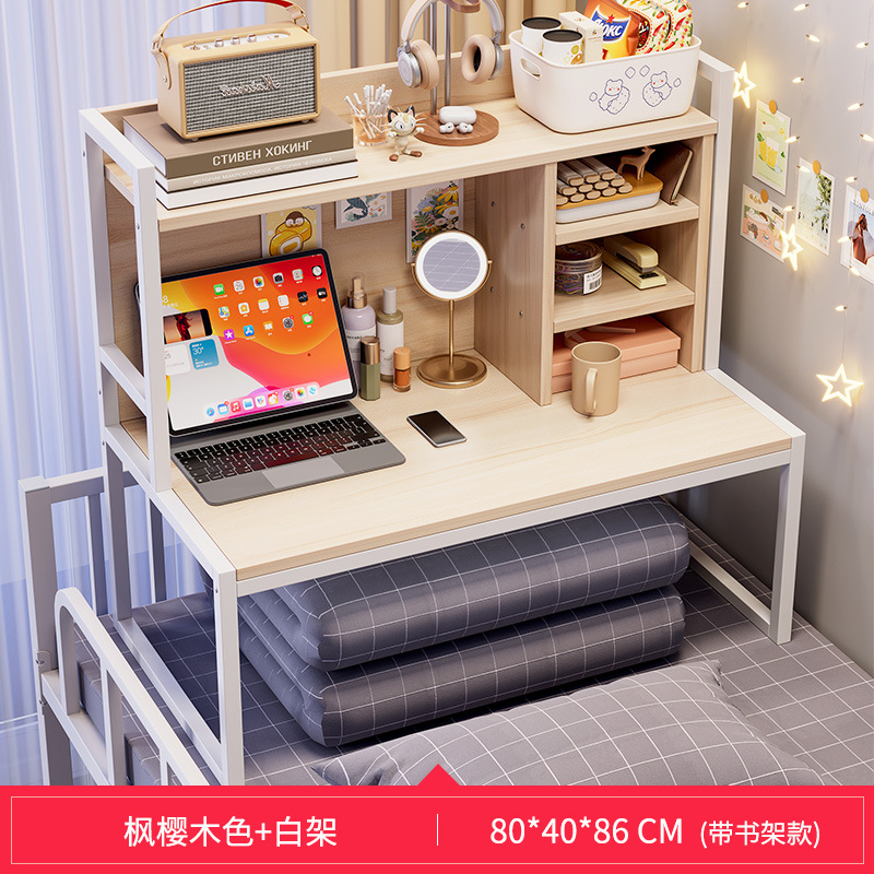 Mesa de computadora en la cama dormitorio universitario perezoso artefacto escritura escritorio de escritura escritorio de cuaderno simple estante pequeña mesa image 7