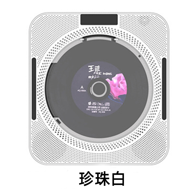 CD player carcaça plástica cor branca