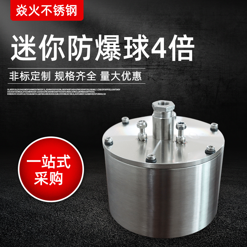迷你防爆球4倍加油站不锈钢防爆摄像头红外防爆监控摄像机
