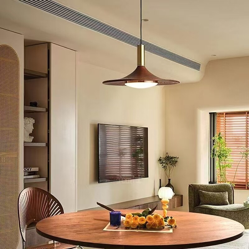 Japanese Restaurant Chandelier Simple UFO Bar Chandelier Walnut Creative Bedroom Bedside Chandelier Japanese Restaurant Chandelier Simple UFO Bar Chandelier Walnut Creative Bedroom Bedside Chandelier
