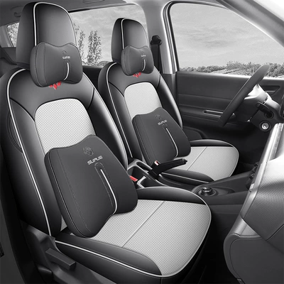 Five 7 Seven 6 Six New – Modelə uyğun (Original) oturacaq örtükləri - two-seater-all-inclusive-luxury-version-black-gray-hongguang