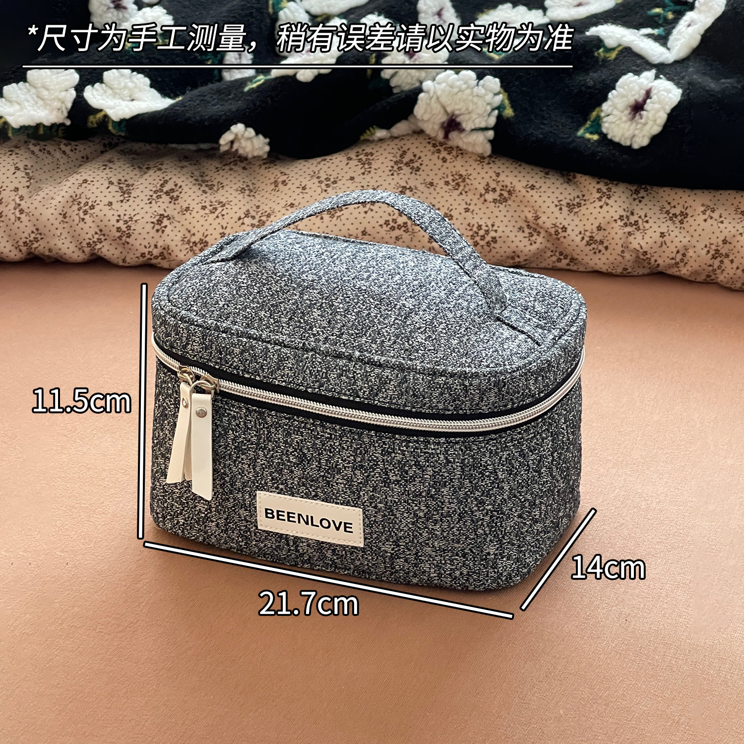 Bolsa de maquillaje de gran capacidad bolsa de almacenamiento portátil bolsa de viaje bolsa de lavado impermeable insins viento nicho lindo bolsa de almacenamiento para chicas