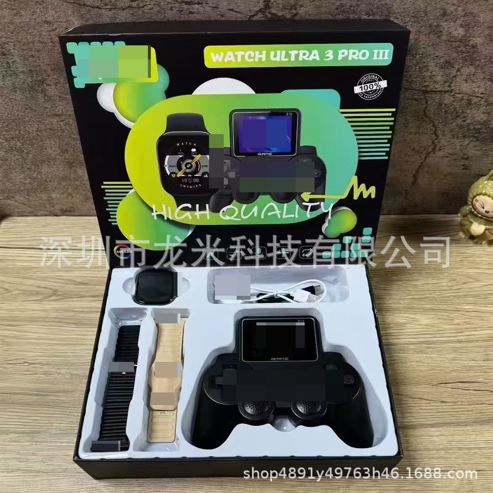 Cross-Border New Watch Ultra3 Pro Smart Watch Game Console Set Bluetooth Call Sports Watch Factory