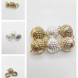 DIY手工饰品配件材料古KC圆磁铁扣手链 脚链吸铁扣丝巾项链磁吸扣