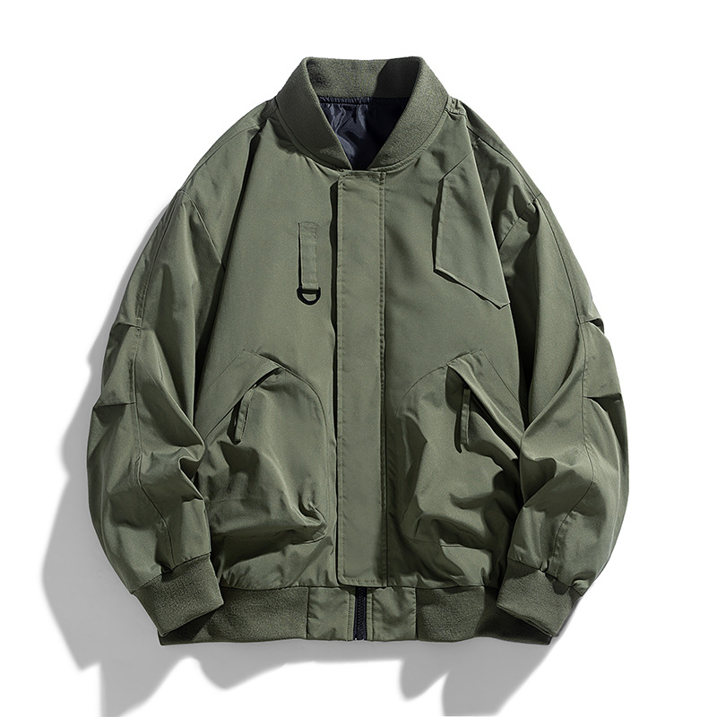 M - 8XL chaqueta de hombre primavera y otoño chaqueta de moda de hombre suelta de moda americana ropa de béisbol casual hombre image 8