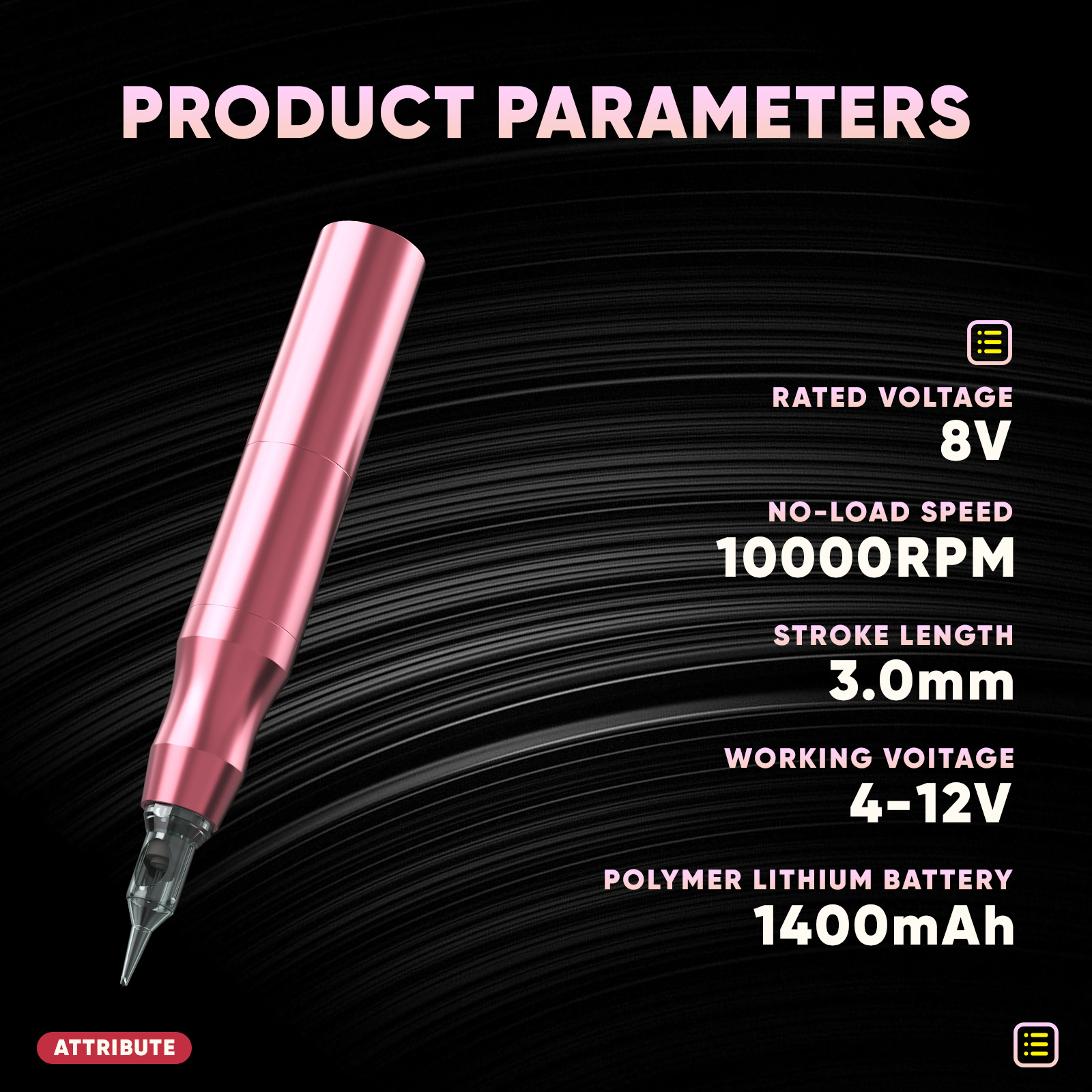 Batería USB inalámbrica pintagon de tatuajes de cejas bordadas herramientas de línea de ojos con bolsa de almacenamiento conjunto completo de suministros de bordado