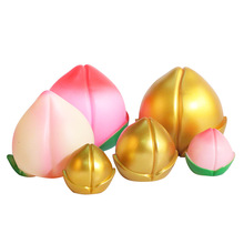 祝寿老人蛋糕装饰桃子寿桃摆件爷爷奶奶寿公寿婆生日主题装饰