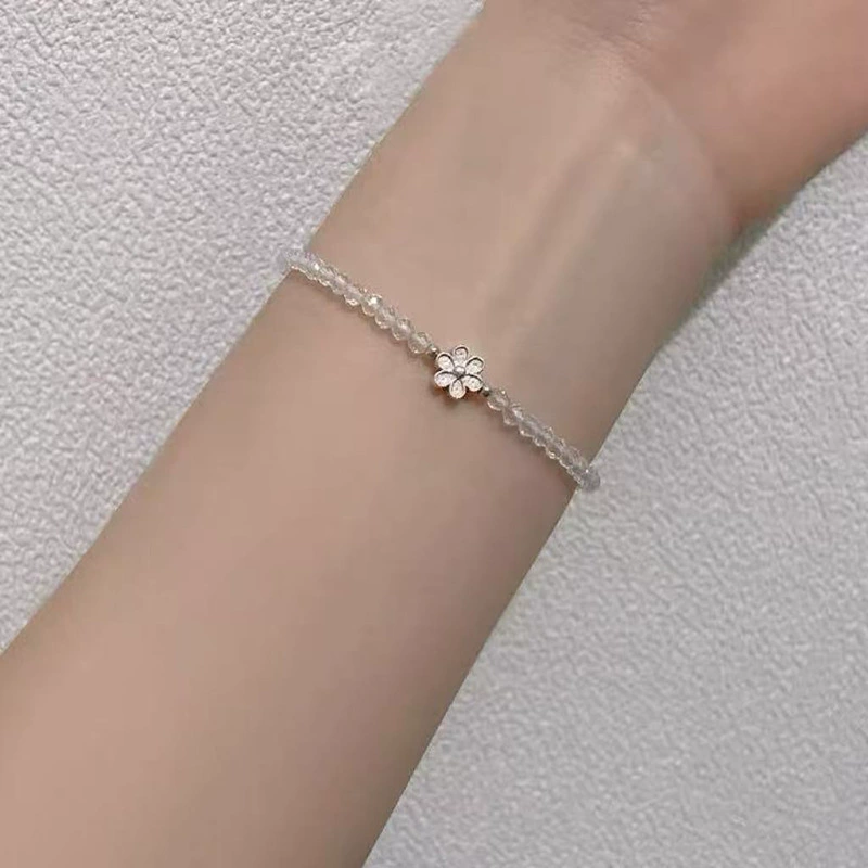 Round Zircon Bracelet Beads, 925 Silver Sample, Simple Elegant Charm (Multiple Codes)