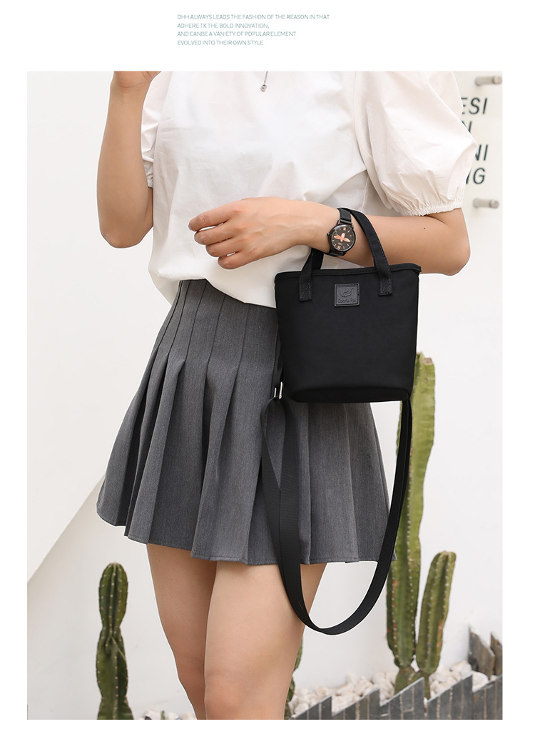 Crossbody bag, women's fashionable and trendy single-shoulder bag, street cool and versatile bucket bag, commuting waterproof phone bag, handbag undefined