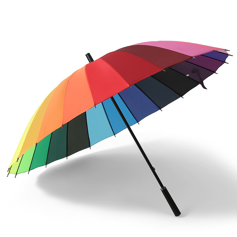 抗风24骨长柄超大号雨伞大量双人男女直杆自动晴雨伞广告|undefined