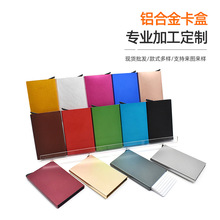 厂家供应有序弹出信用卡夹金属卡包铝制卡夹名片盒防磁防盗铝盒