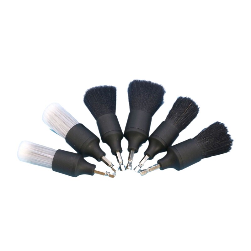 Cross-Border Hot Selling Cleaning Drill Brush Car Detail Brush Interior Cleaning Brush Soft Bristle Gap Cleaning Car Washing Tool