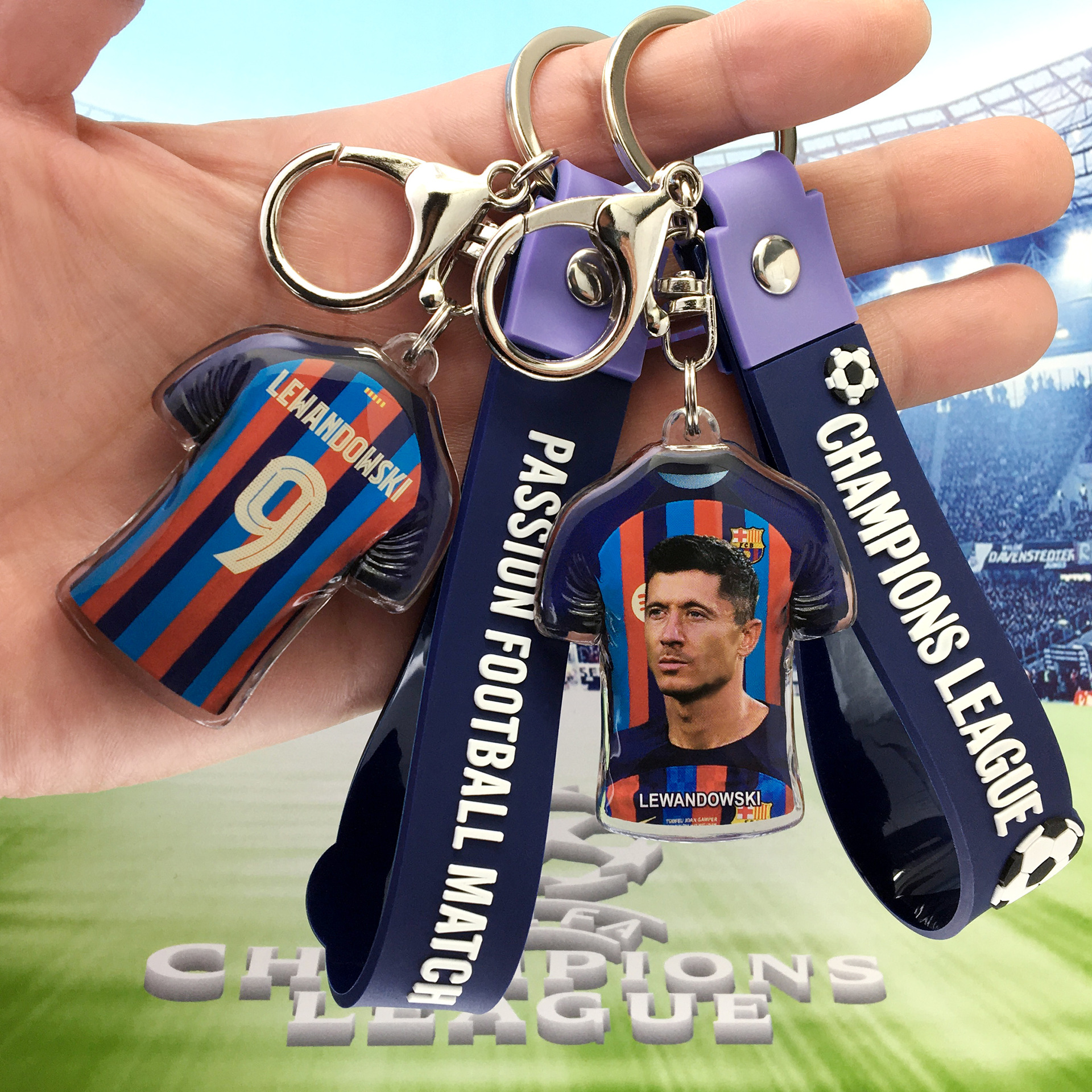 巴萨时期-9#莱万+墨蓝手带-3M