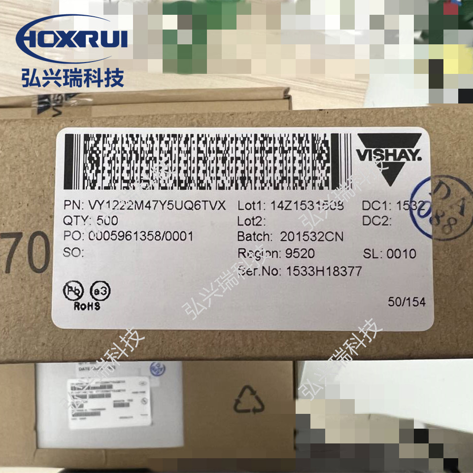 VY1222M47Y5UQ6TVX DIP-2 VISHAY威世 陶瓷电容器 插件电容