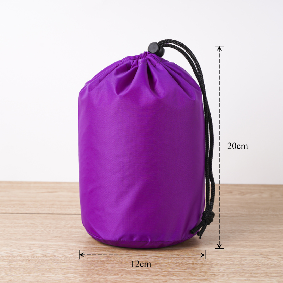 Bolsa de cuerda de nylon impermeable cilíndrica de plumón para ropa doméstica de poliéster bolsa de almacenamiento bolsa de embalaje bolsillo de paquete de contracción image 68