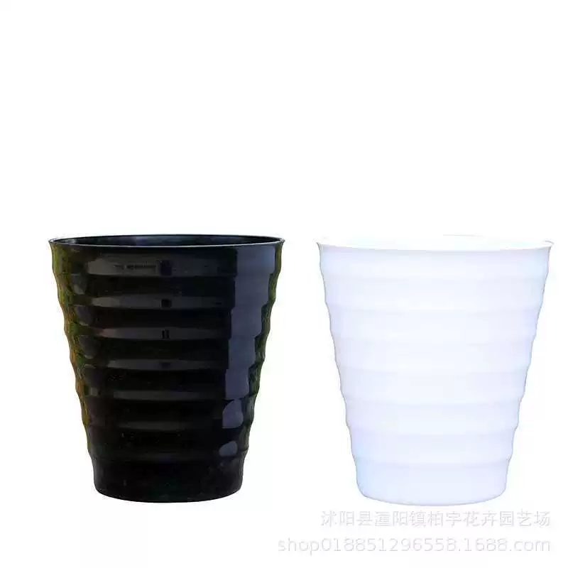 Резьбовое ведро Круглый садовый пластиковый цветочный горшок Средний Большой Творческий Крытый зеленая Роза мясистый цветочный горшок в горшке с подносом