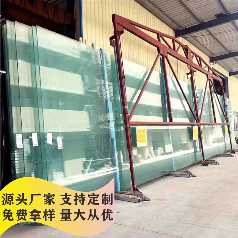 High temperature resistant explosion-proof transparent 8-15mm tempered glass large size exterior wall and indoor partition special processing