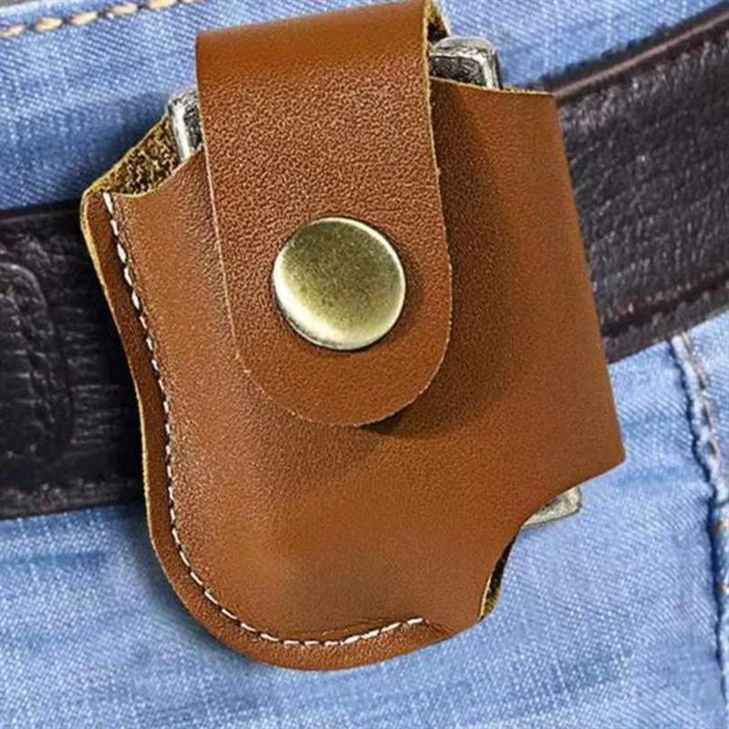 Ветрозащитная зажигалка кожаная чехол подарочная коробка сумка для талии маленькая коробка Zippo зажигалка керосин зажигалка мешок