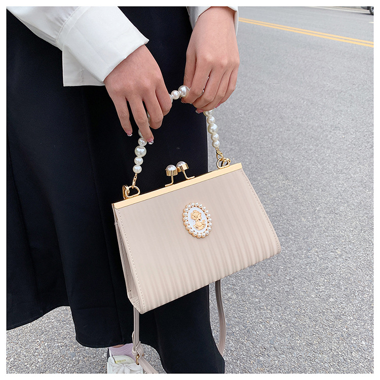 Perlen Umhängetasche Für Damen Retro Stil Schultertasche_voghion.com