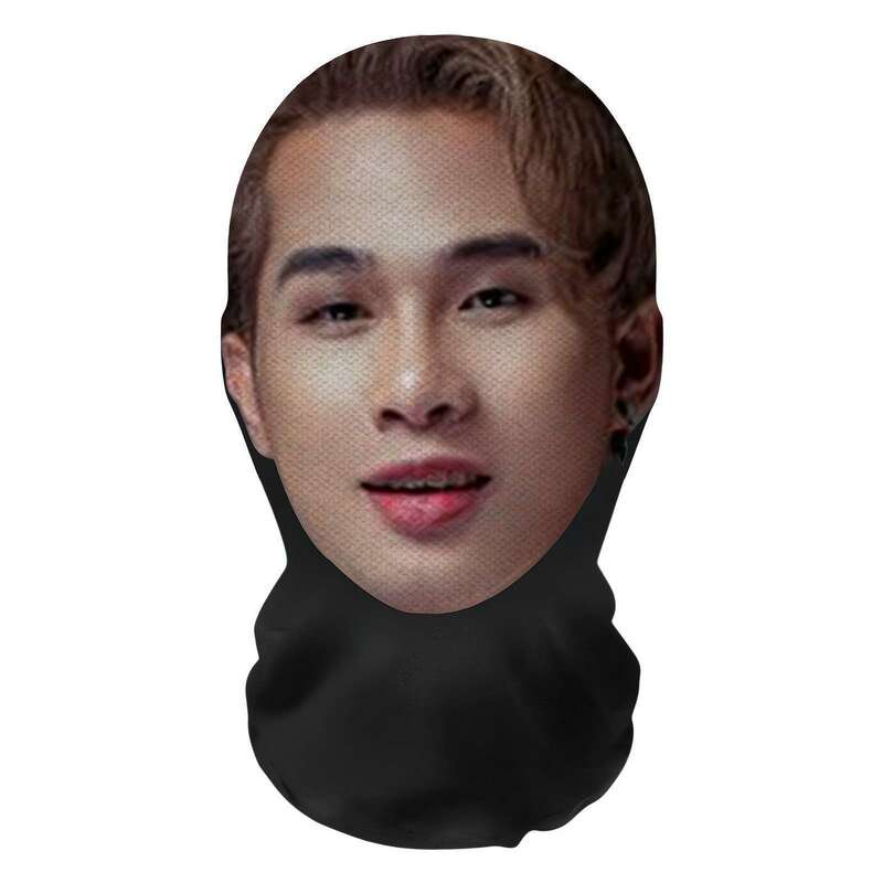 新款3D仿真人明星人脸装扮头套派对装饰面罩明星全脸搞笑网纱头套|undefined