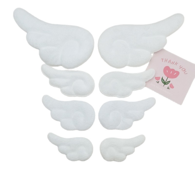 Manufacturer's Ultra-Soft Double-Sided Angel Wings DIY Children's Socks Clothing Toy Accessories Decorative Fabric Wings Accessories