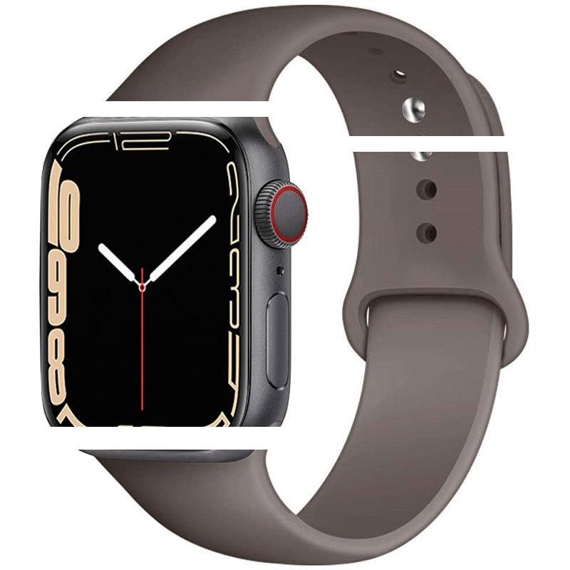 Suitable for iwatch89ultra single-color Apple silicone watch strap and iwatch solid-color silicone screw-down watch strap full figure