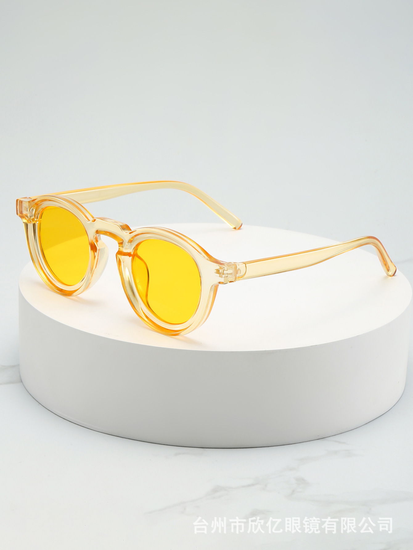2025 nuevo estilo retro redondo montura pequeña gafas de sol de alta gama para hombres y mujeres tendencia de moda transfronteriza gafas de sol anti-ultravioleta