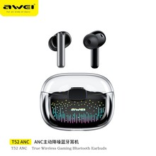 Awei用维主动降噪蓝牙耳机T52ANC四咪ENC降噪华强北无线耳机