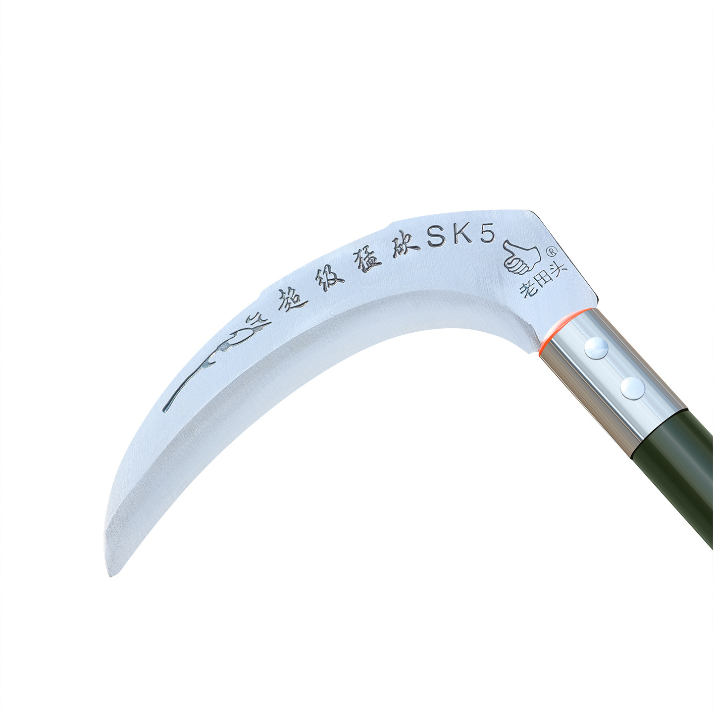 锰钢镰刀短柄长柄割草刀开山钓鱼户外农用工具收割砍树柴刀