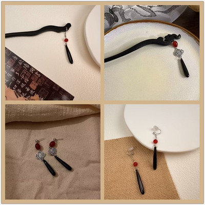 Antiquity Clouds tassels Hairpin classical MAK cheongsam Hanfu Hairpin Hindbrain Flaxen Hair Hairpin Hairdressing