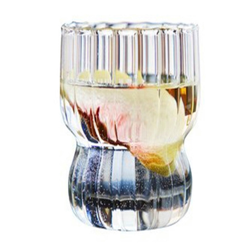 Factory's New Product Cute High Borosilicate Transparent Heat-resistant INS Girl Water Cup Glass Cup Home Milk Breakfast Cup