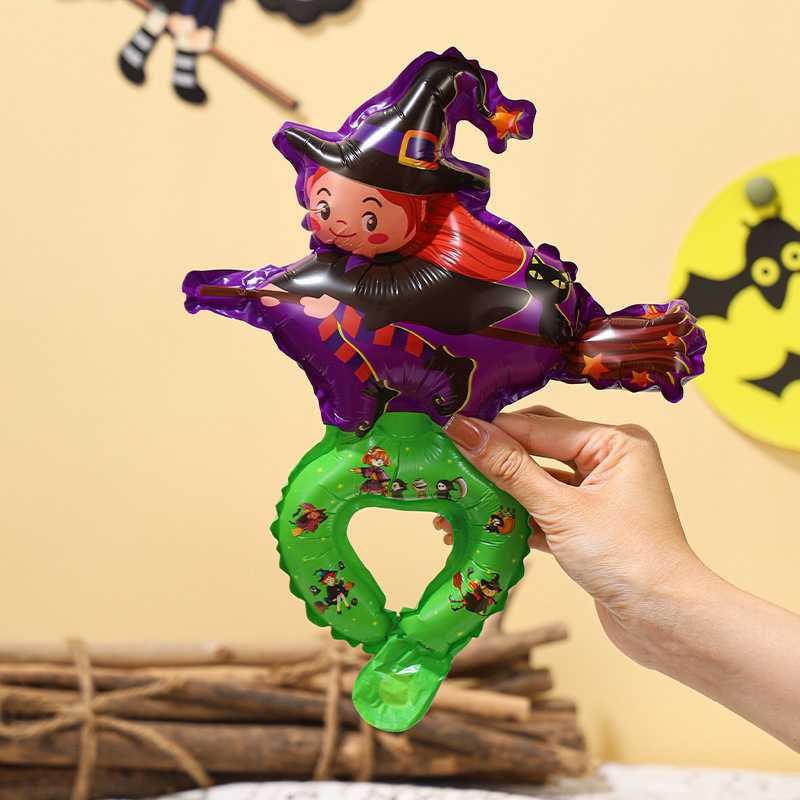 新品卸売ハロウィンアルミ膜バルーンイベントシーン装飾カボチャ幽霊カチューシャ手首ハロウィンバルーン|undefined