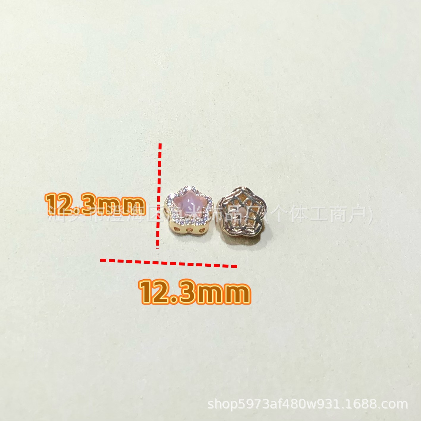 14K Gold-Filled High Color Retention Crystal DIY Jewelry Accessories Chinese Style Gourd Spacer Bead Bracelet Necklace Beaded Handmade Accessories