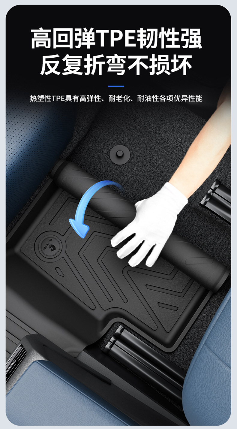 Suitable for Nissan X-Trail, Qashqai, Sylphy, Teana, N6, N7, All-Weather Tpe Car Floor Mats