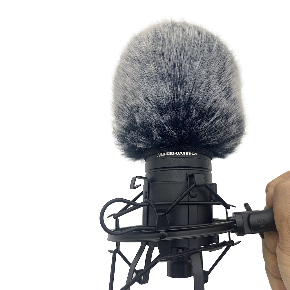 Suitable for Audio Technica At2020 Sponge Microphone Cover Audio Technica Windproof Plush Cover Plush Cover