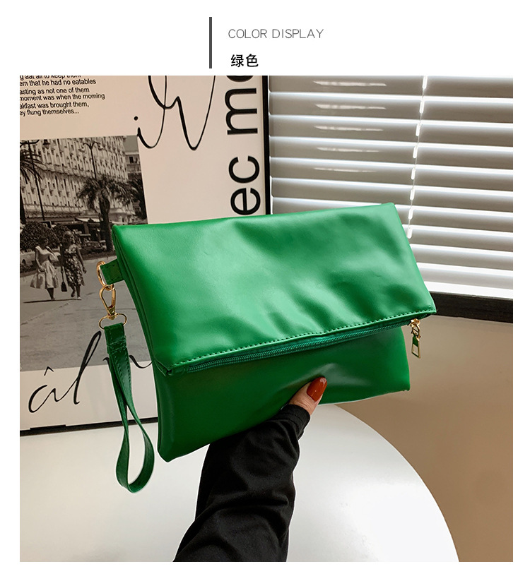 Women's Small All Seasons Pu Leather Solid Color Fashion Square Magnetic Buckle Clutch Bag display picture 15