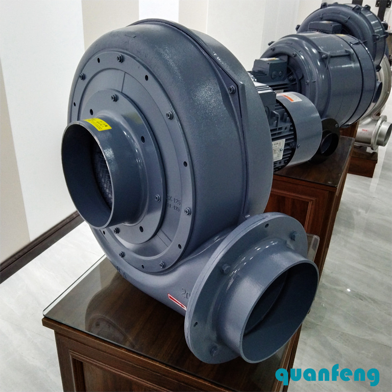 1.5KW铝合金中压风机 直叶式中压鼓风机 颗粒上料输送工业风机