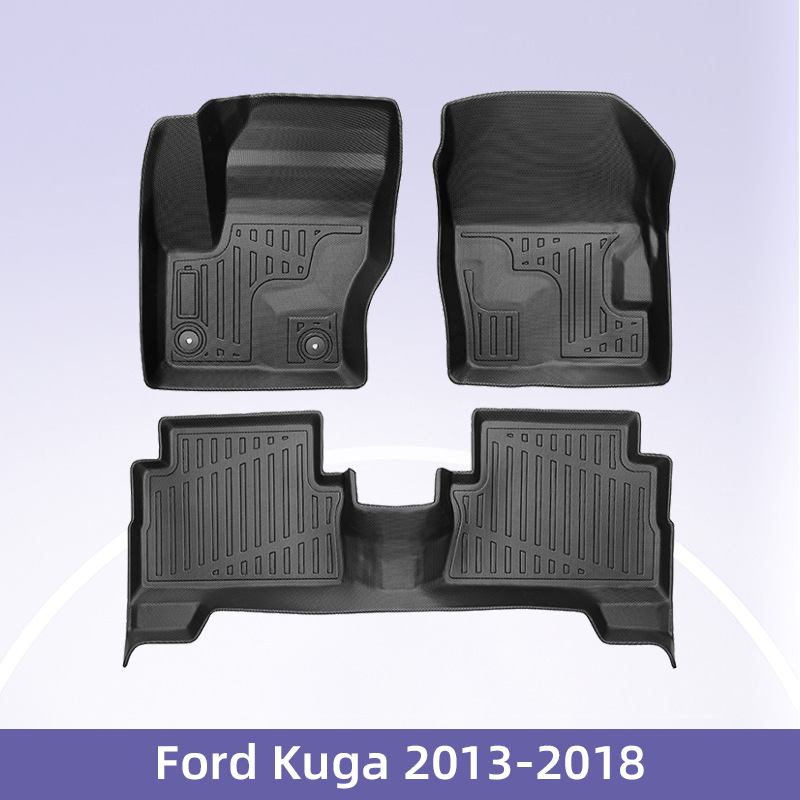 Europa para Ford Kuga 2013 - 2018 Combustible 3D todo el tiempo TPE cojín de piso para automóviles
