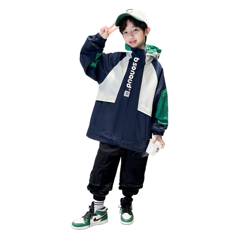 Chaqueta cortavientos para niños de primavera 2025 modelos de primavera y otoño versión coreana del nuevo estilo de los niños chinos y medianos
