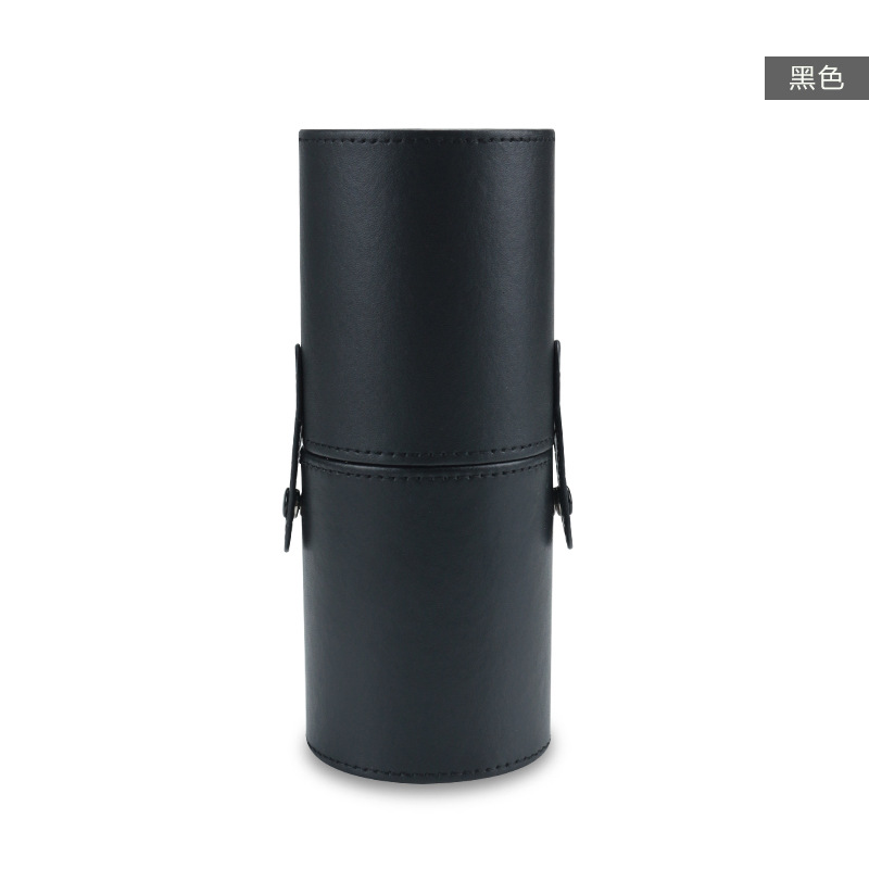 Customized cepillo de maquillaje barril de escritorio acabado a prueba de polvo almacenamiento caja de bolsillo de maquillaje con cubierta herramientas de maquillaje bolsa de maquillaje