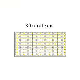Acrylic Ruler Durable and Beautiful Transparent OLD FOx Transparent Ruler 30x15cm