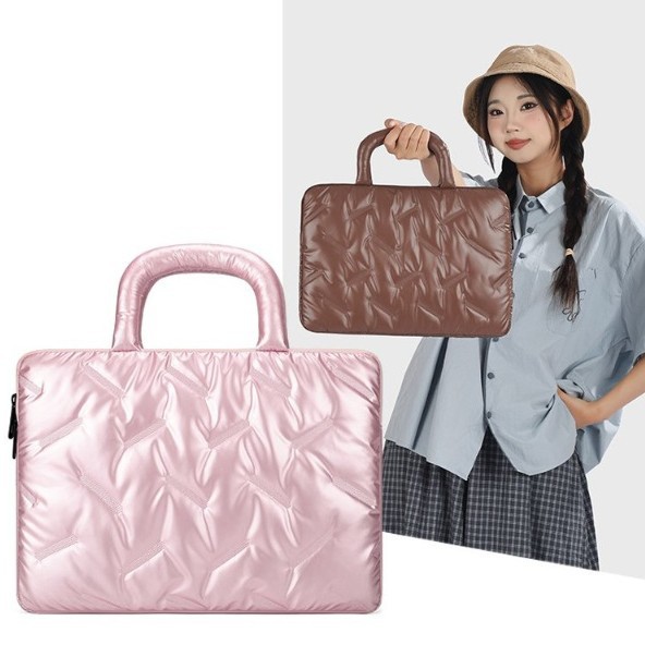 Large-capacity casual light-weight laptop fashion handbag, Korean trendy waterproof computer bag