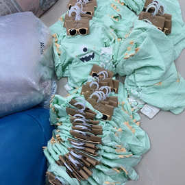 男童春秋冬季衣服带眼镜三件套短袖连帽卫衣百搭休闲1-4岁