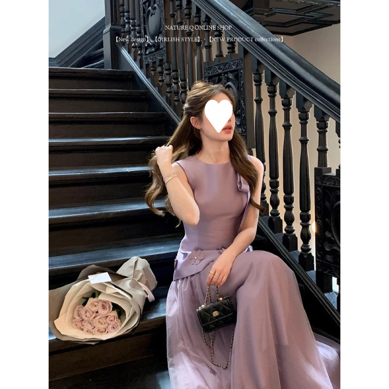 富家千金风立体花朵纱裙连衣裙女气质2025新款夏季其他时尚短裙子