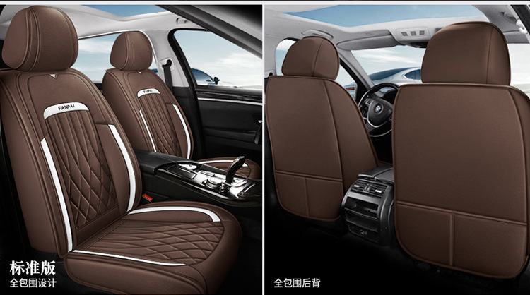 Cross-Border Linen Breathable Car Seat Cover Cushion Universal Four-Season Full-Cover Seat Cover Cushion Comfortable Rear Seat