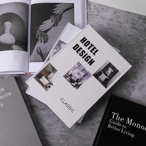 New Stylish Mid-range Luxury Sample Room English Magazine Real Book Decorative Accent Decor Piece with Page Turning Real Book