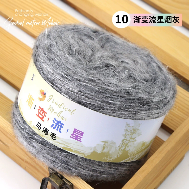 Woolen starry sky, hat, scarf, rainbow sweater, ball of yarn, gradient