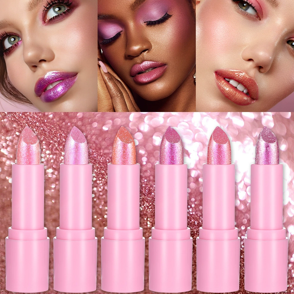 Pearl Gold Glitter помада с золотым блеском дистрибуция Amazon горячий товар YABAOLIAN Starlight Brilliant помада Diamond помада Оптовая продажа