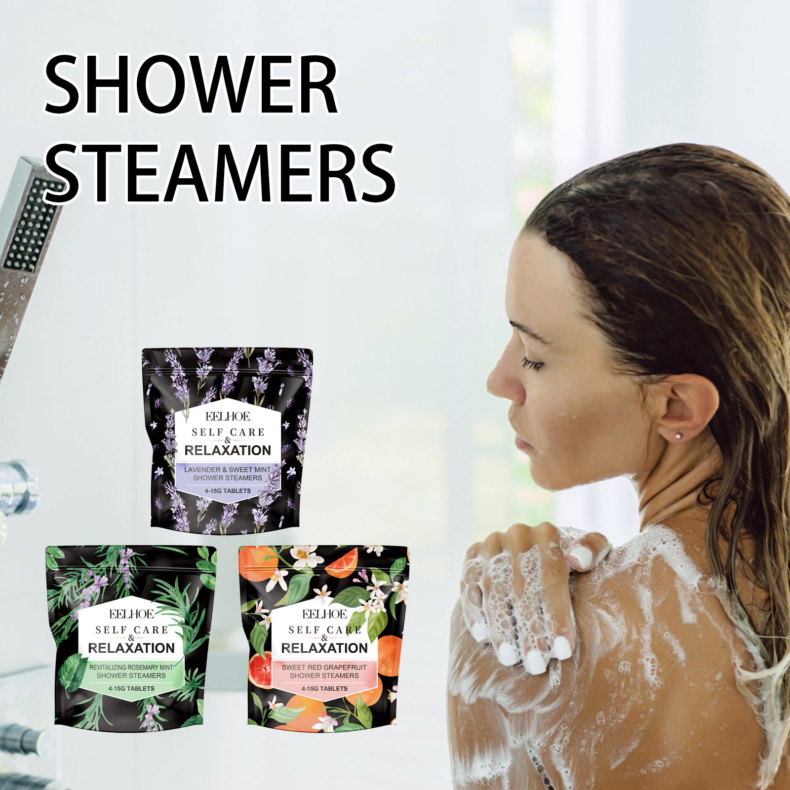 Aromaterapiasuihkutabletit, Kotia virkistävät suihku- ja vartalonpuhdistusaromaterapiatabletit_voghion.com