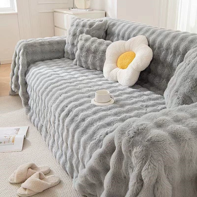 Carpet Bedroom Bedside Blanket Ins Car Carpet - nuanyi-light-gray-45-44cm-pillowcase-with-core